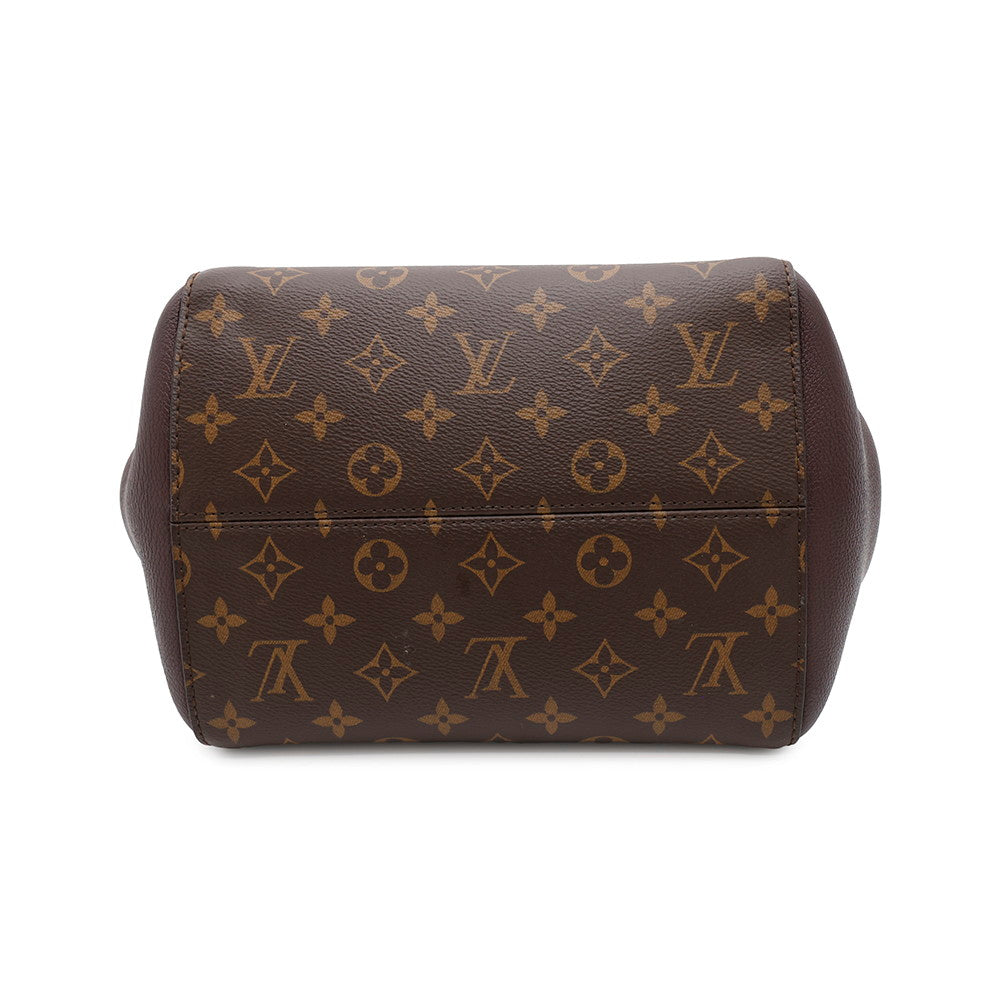 LOUIS VUITTON Fold tote Wine/NoirM45409 Monogram Calf Leather Size MM