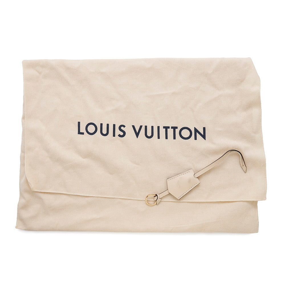 LOUIS VUITTON Fold tote Wine/NoirM45409 Monogram Calf Leather Size MM