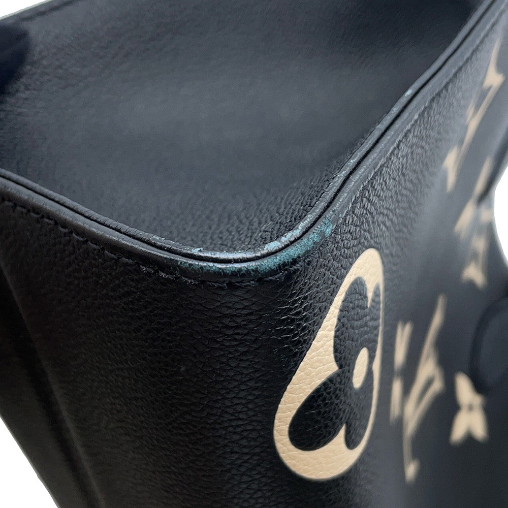 LOUIS VUITTON Onthego Noir/BeigeM45495 Bicolor Monogram Empreinte Leather Size MM