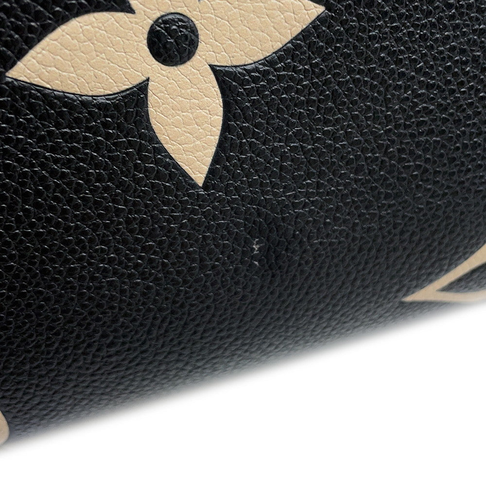 LOUIS VUITTON Onthego Noir/BeigeM45495 Bicolor Monogram Empreinte Leather Size MM