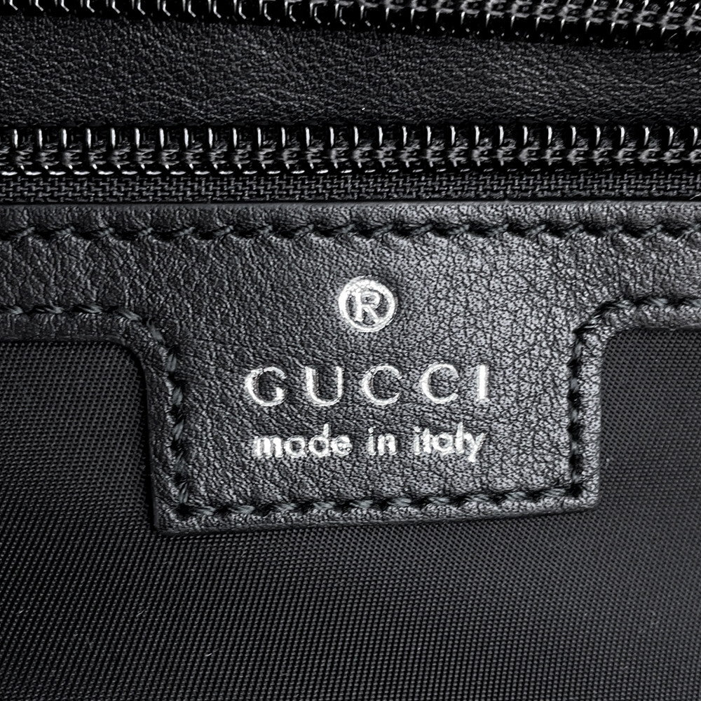 GUCCI Duffle Bag Black800185 Nylon Size Medium