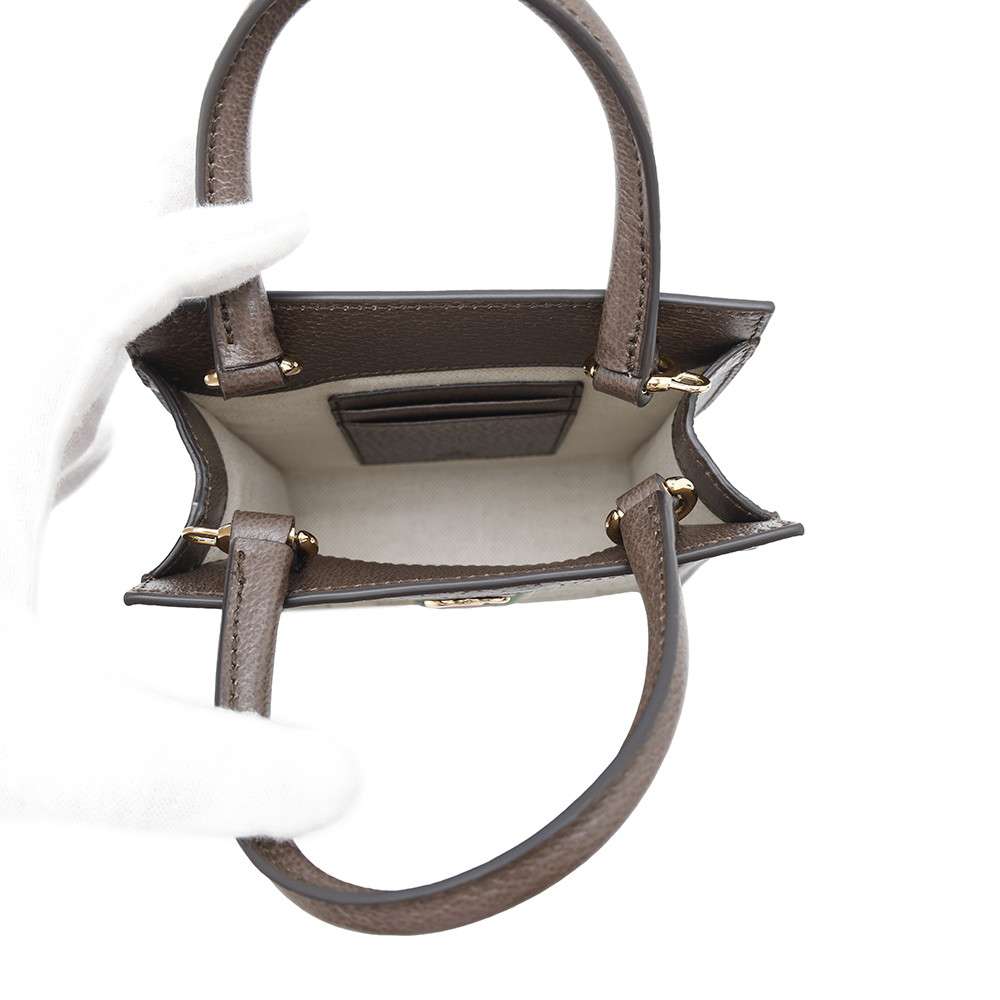 GUCCI Ophidia 2WAY Handbag Beige/Brown772317 GG Supreme Leather