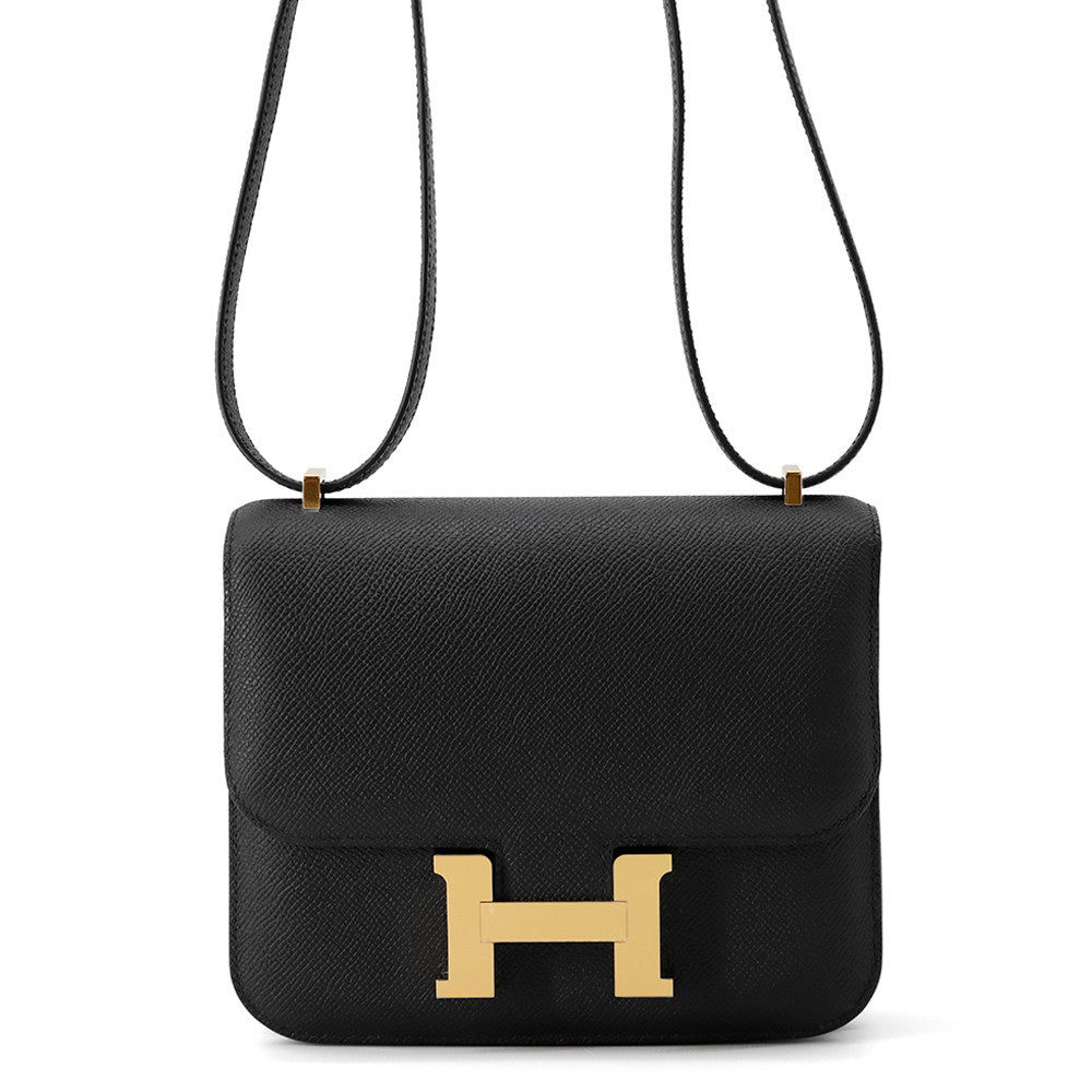 HERMES Constance3 Miroir Black Epsom Size Mini