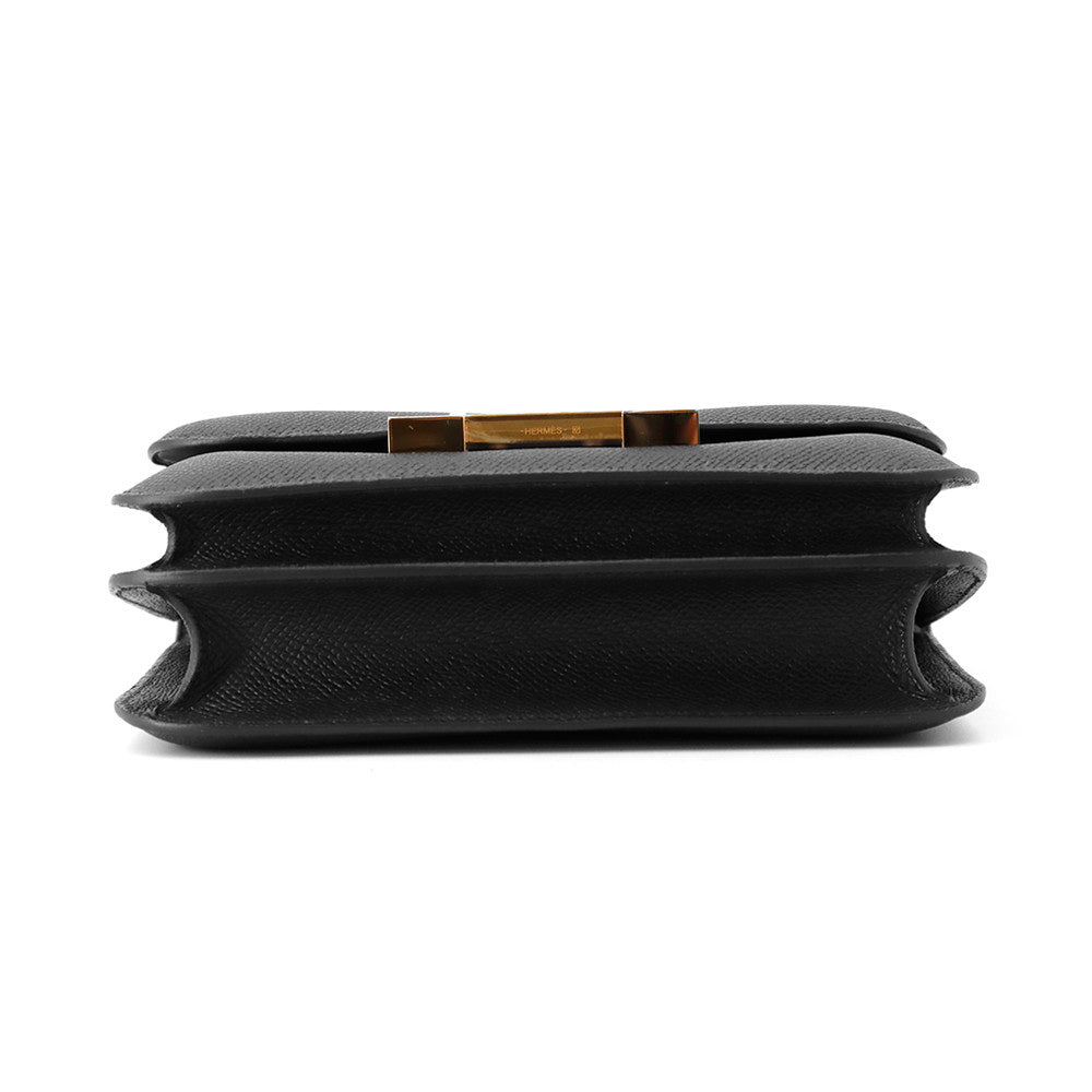 HERMES Constance3 Miroir Black Epsom Size Mini