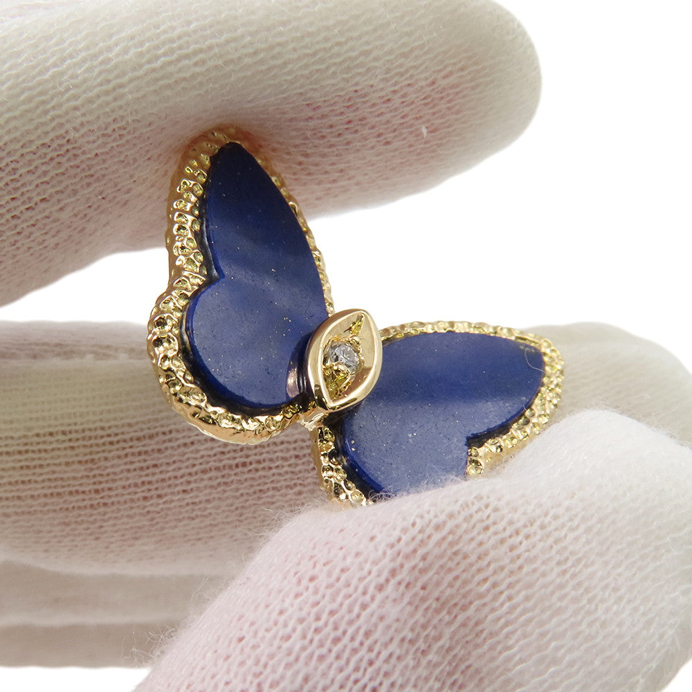 Van Cleef & Arpels Lucky Alhambra Papillon Necklace 18K Yellow Gold