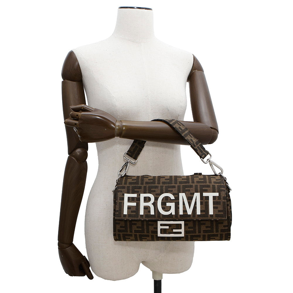 FENDI FENDIxFRGMET Zucca Baguette Foldable Brown8BH418 Canvas