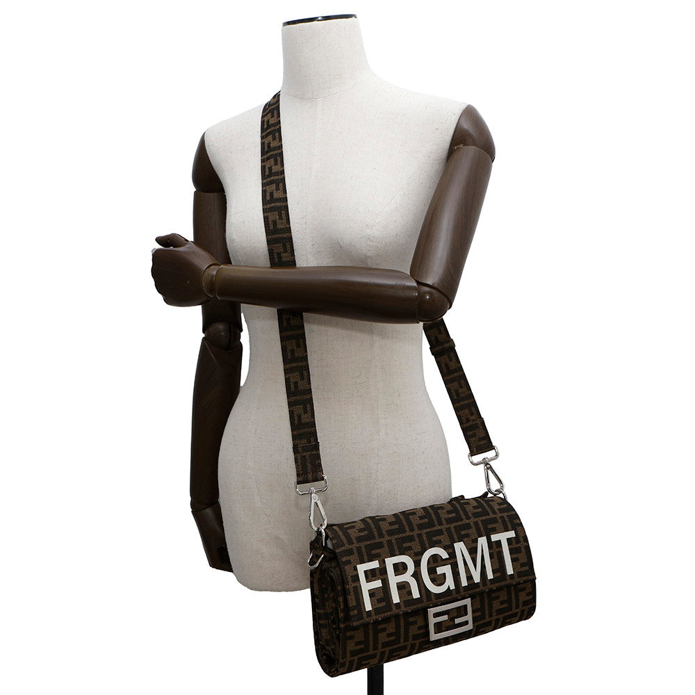 FENDI FENDIxFRGMET Zucca Baguette Foldable Brown8BH418 Canvas