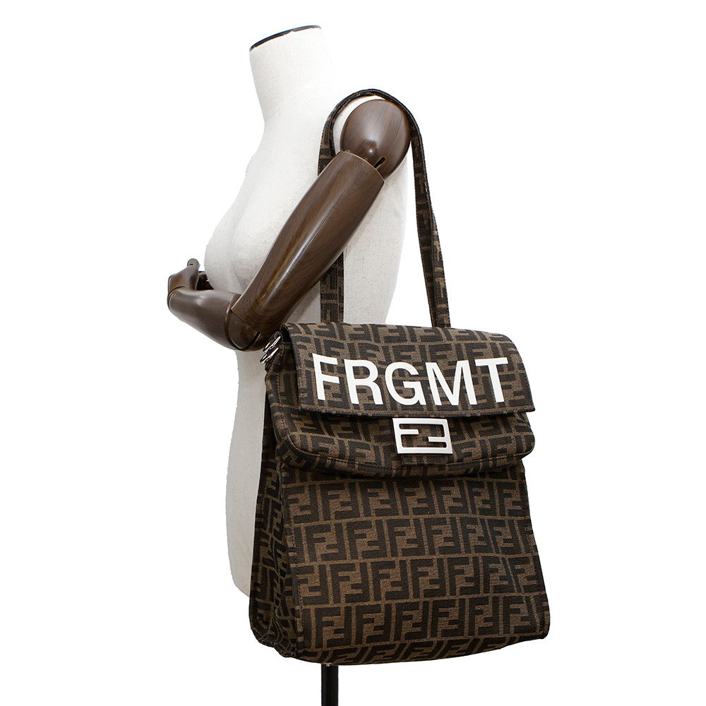 FENDI FENDIxFRGMET Zucca Baguette Foldable Brown8BH418 Canvas