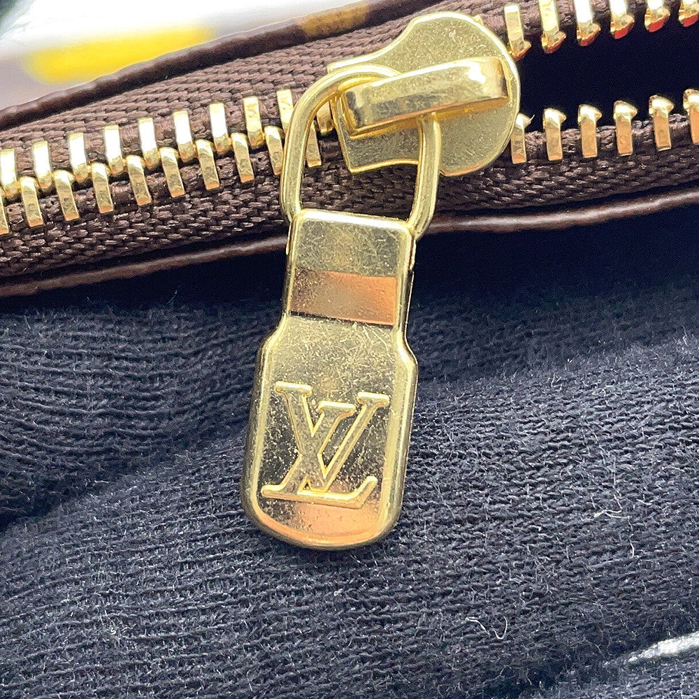 LOUIS VUITTON Mini Pochette Accessoires RedM81866 Monogram Painted Dot Size Mini