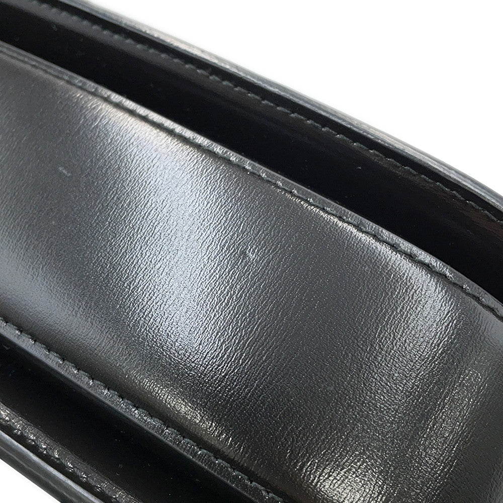 GUCCI Bamboo 1947 Top Handle Bag Black675797 Leather Size Small