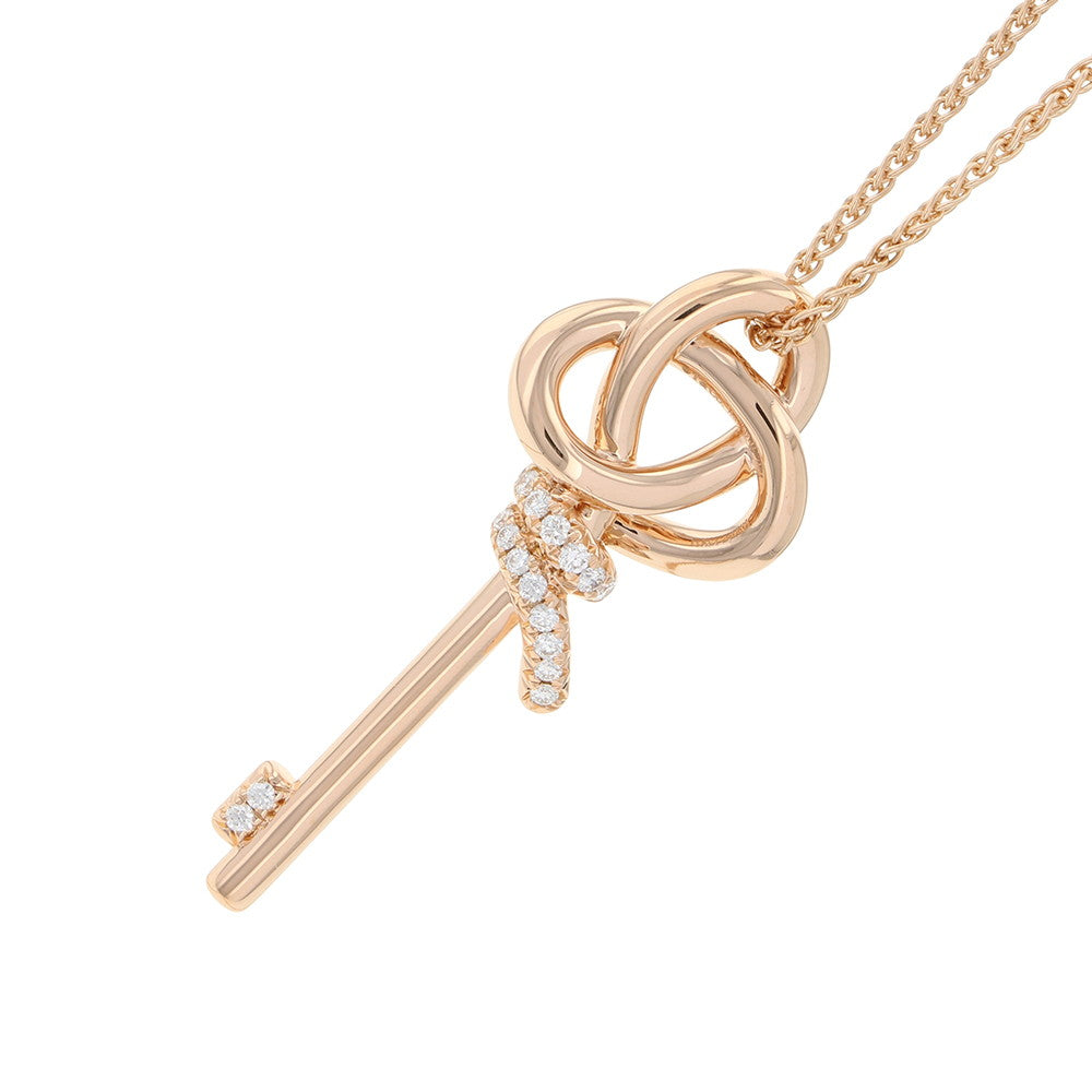 TIFFANY&Co. Knot Key Pendant Size Large72984153 18K Pink Gold