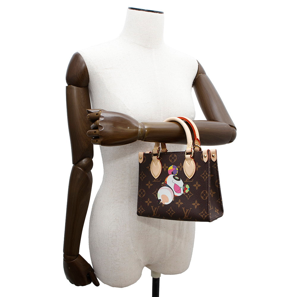 LOUIS VUITTON LV × TM Onthego PinkM13668 Monogram Panda Takashi Murakami Size BB