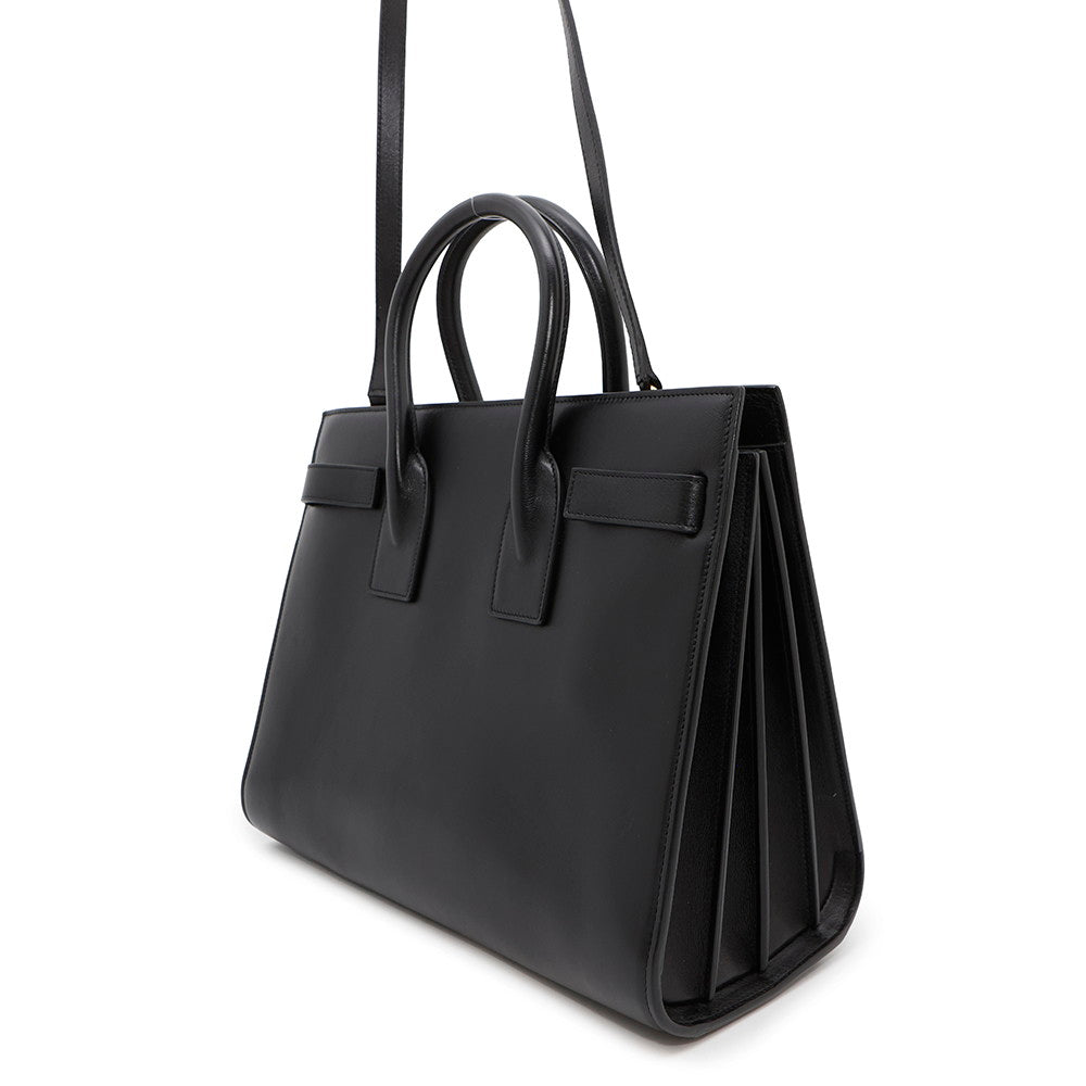 SAINT LAURENT PARIS Jour Black355153 Leather