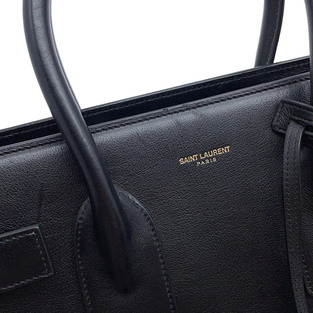 SAINT LAURENT PARIS Jour Black355153 Leather