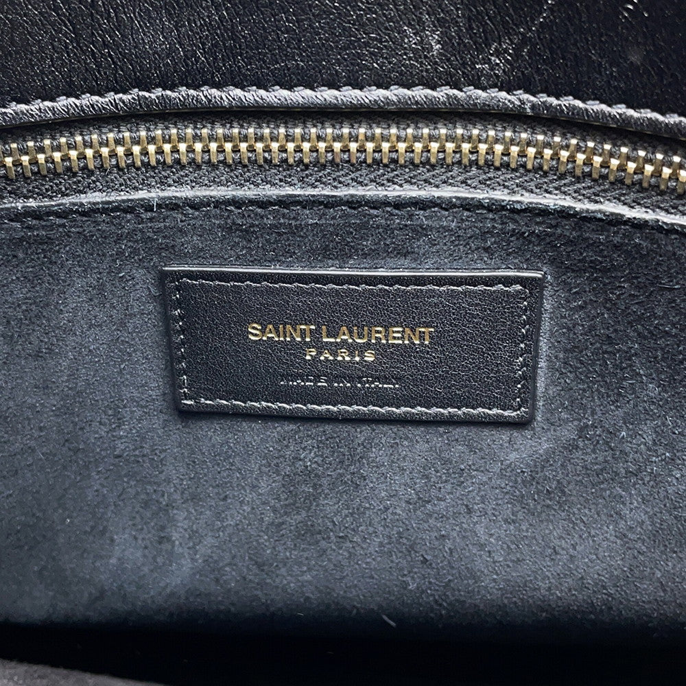 SAINT LAURENT PARIS Jour Black355153 Leather