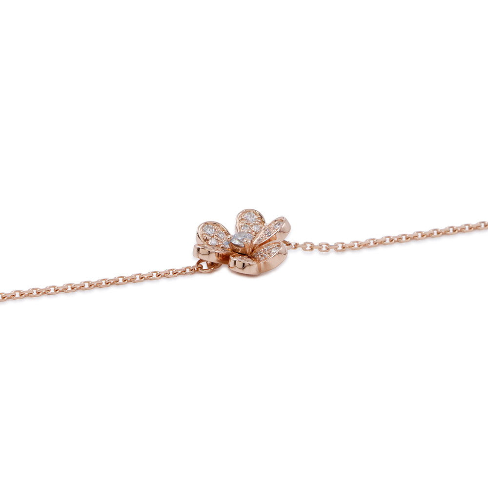 Van Cleef & Arpels Frivole Bracelet mini model Size MiniVCARP7RD00 18K Pink Gold