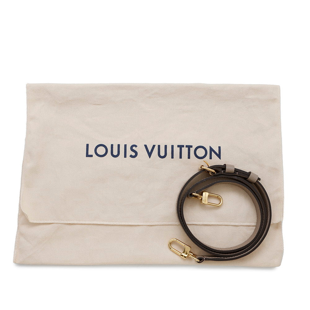 LOUIS VUITTON Onthego Tourterelle claimM45779 Bicolor Monogram Empreinte Leather Monogram Giant Size PM