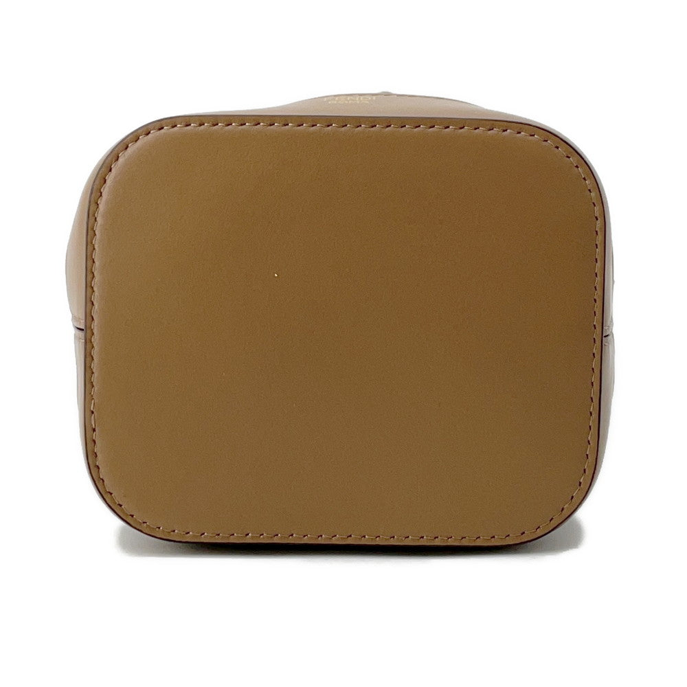 FENDI Zucca Montresor Mini Brown8BS093 Canvas Leather