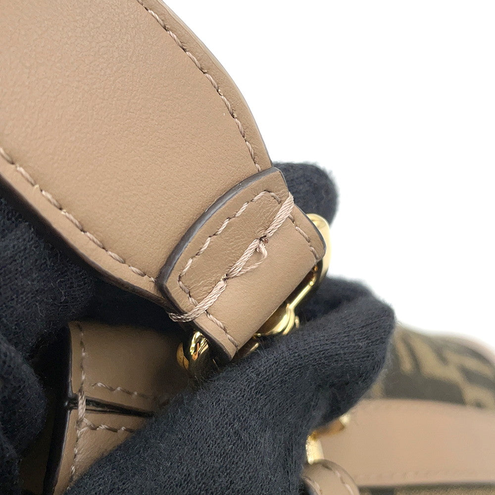 FENDI Zucca Montresor Mini Brown8BS093 Canvas Leather