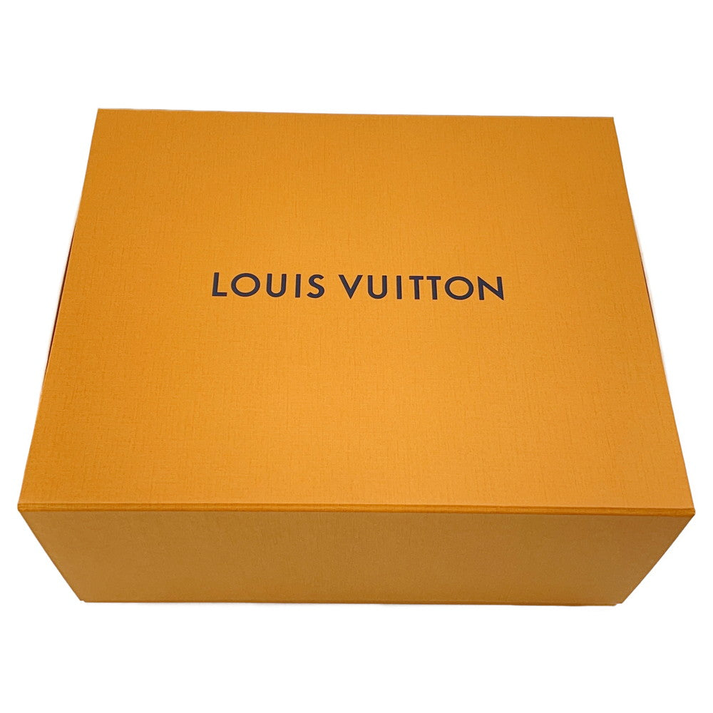 LOUIS VUITTON LV × TM LV Trainer Sneakers Blanc1AHEKF Grained Calf Leather Size 7 1/2
