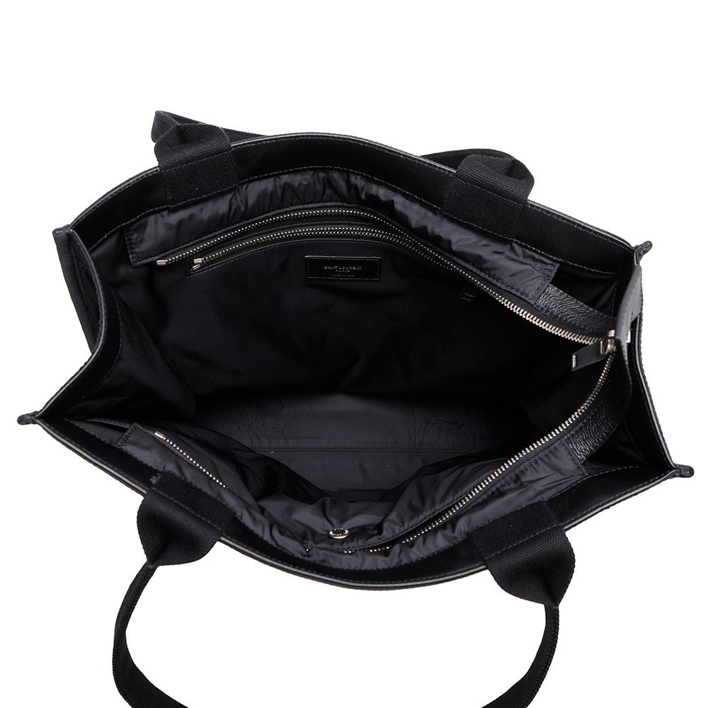 SAINT LAURENT PARIS City Tote Bag Black729297 Nylon Leather