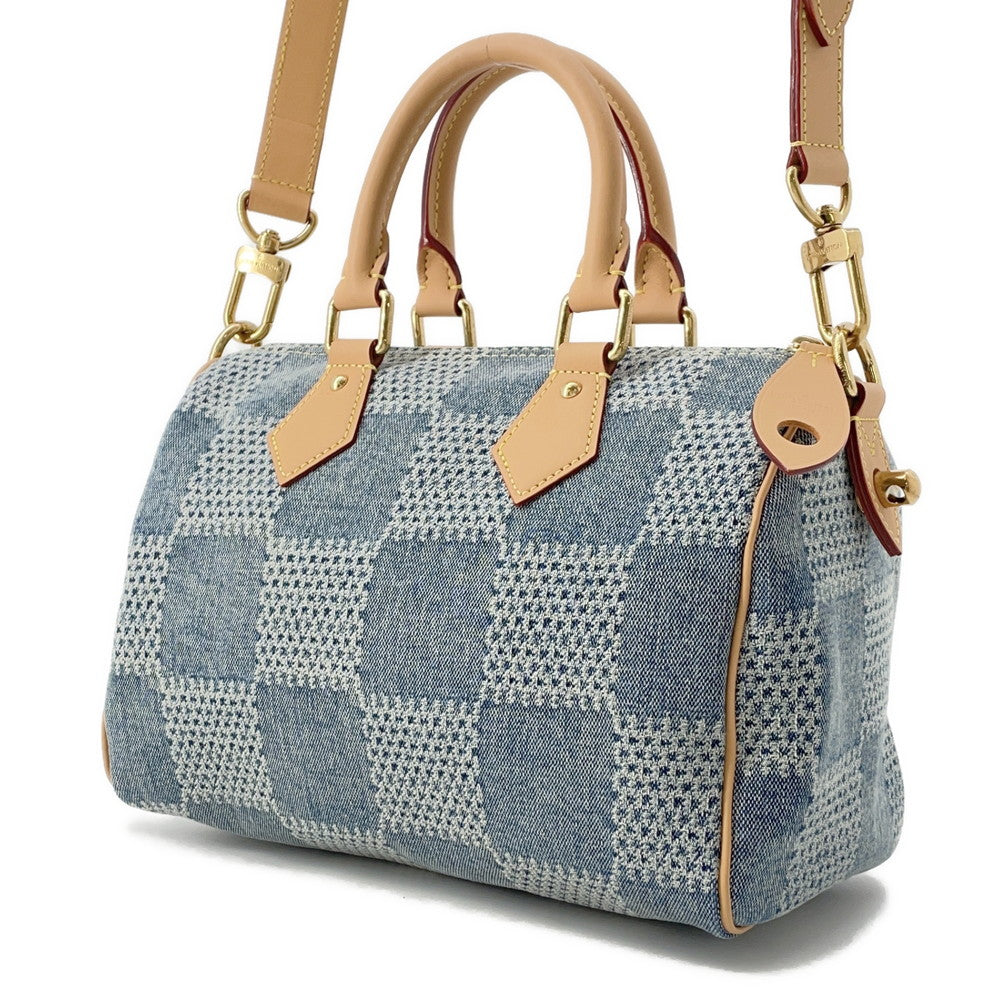 LOUIS VUITTON Speedy Bandouliere BlueN40700 Damier・Denim Size 25