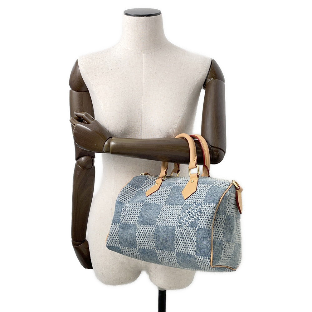LOUIS VUITTON Speedy Bandouliere BlueN40700 Damier・Denim Size 25