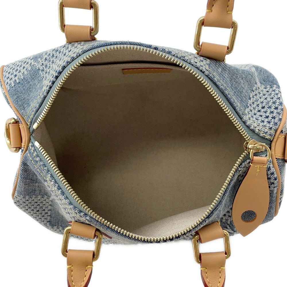 LOUIS VUITTON Speedy Bandouliere BlueN40700 Damier・Denim Size 25