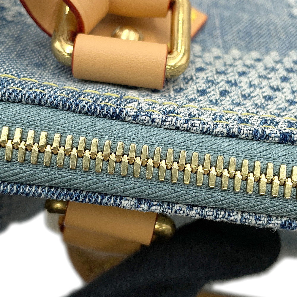 LOUIS VUITTON Speedy Bandouliere BlueN40700 Damier・Denim Size 25