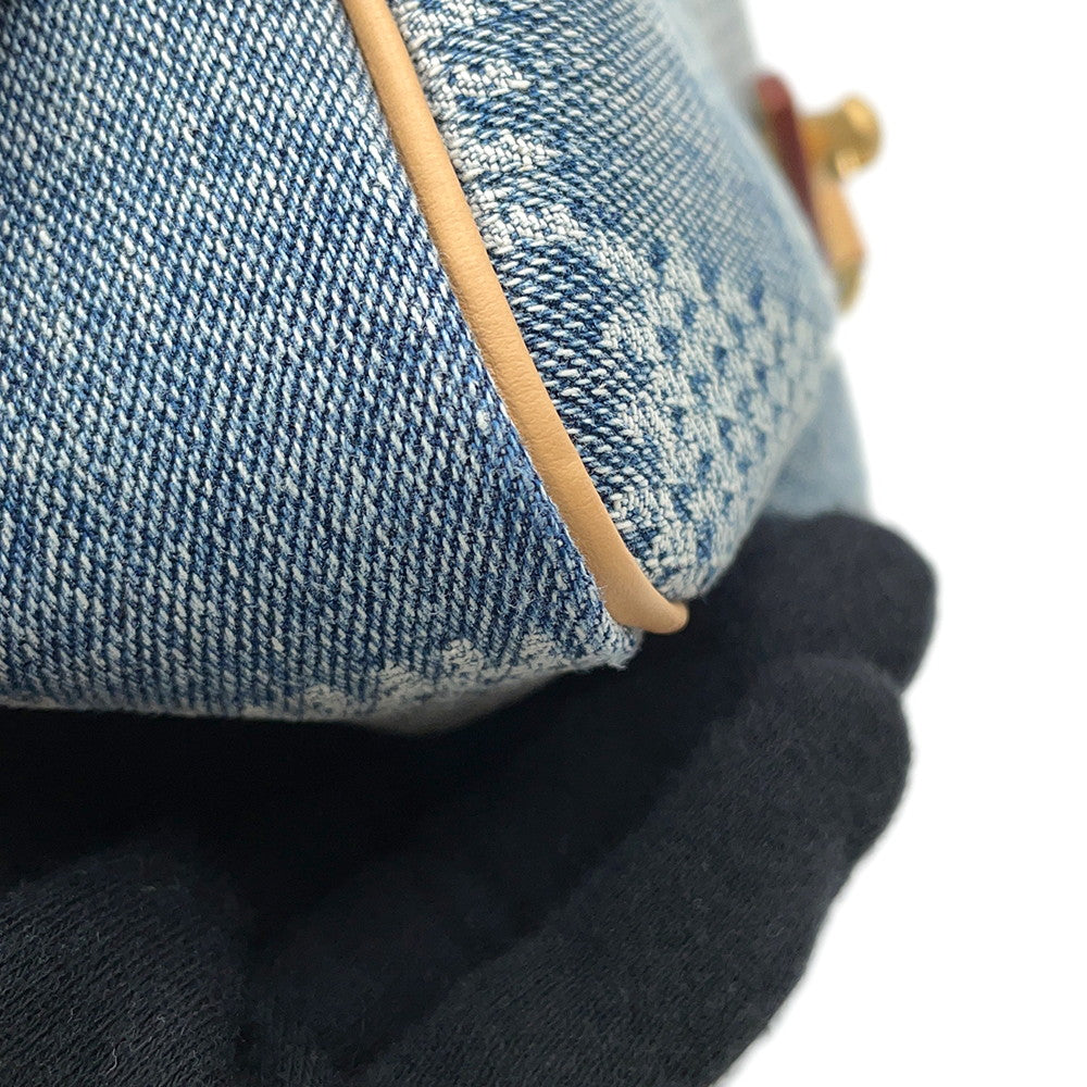 LOUIS VUITTON Speedy Bandouliere BlueN40700 Damier・Denim Size 25