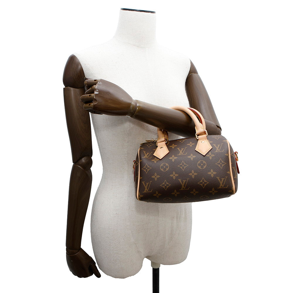 LOUIS VUITTON Speedy Bandouliere Red/BrownM46222 Monogram Size 20