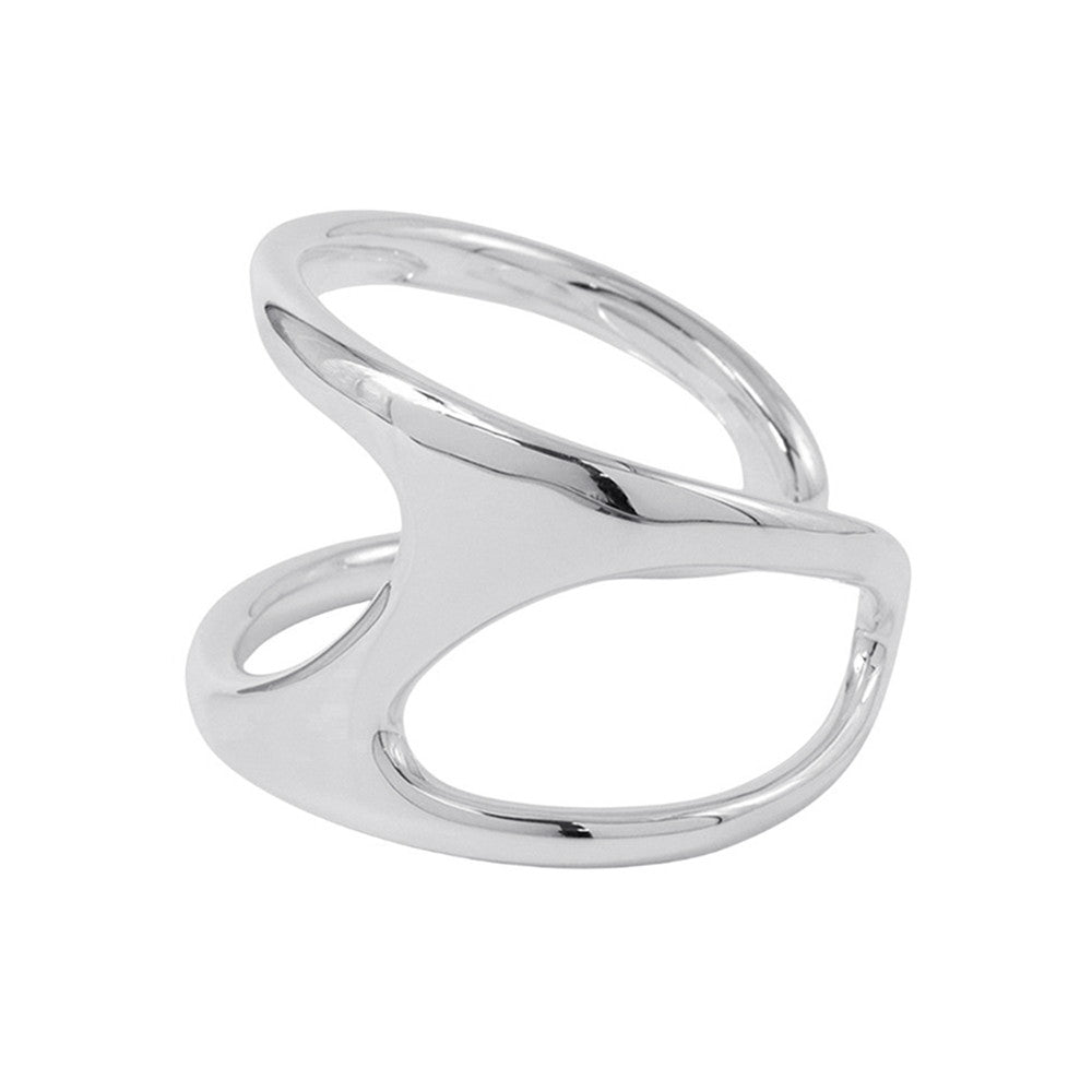 HERMES Chaine d'Ancre Punk Bangle Size GM/#15H124404B 0015 SV925