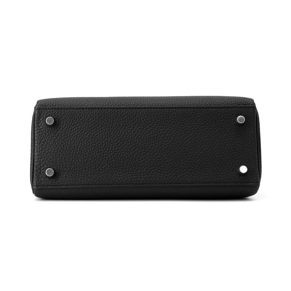 HERMES Kelly Retourne Black Togo Leather Size 25