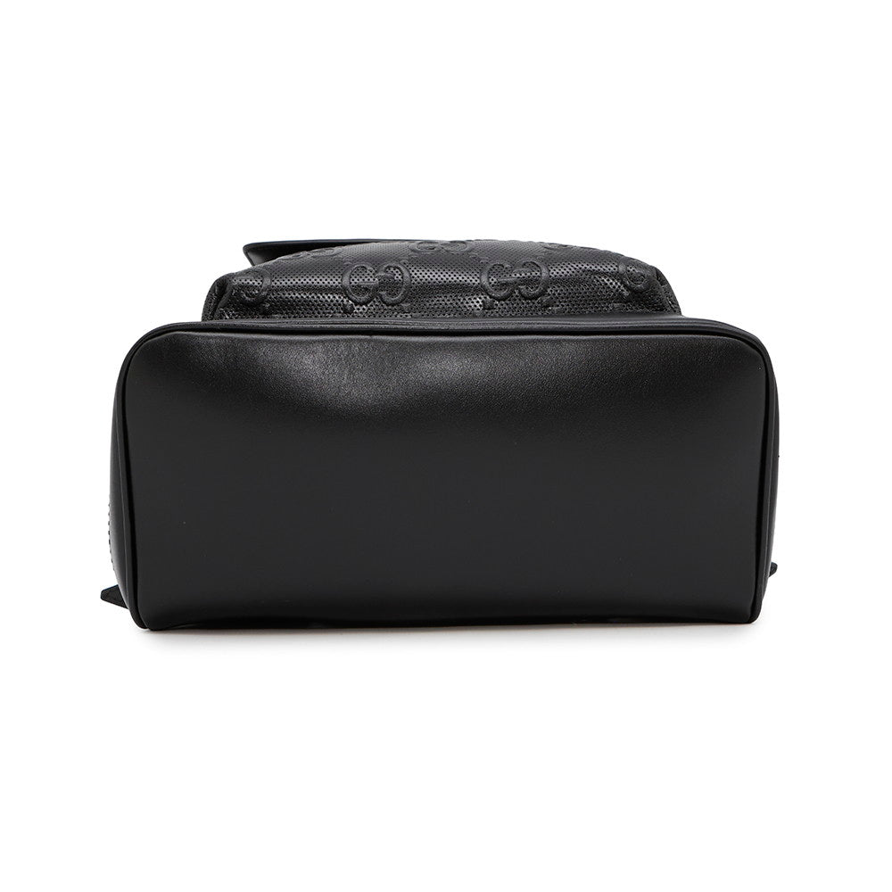 GUCCI GG Embossed Backpack Black658579 Leather