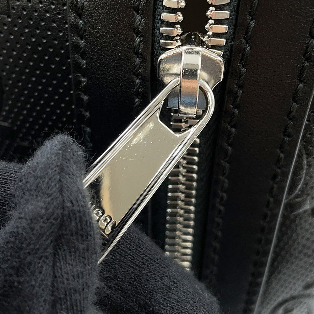 GUCCI GG Embossed Backpack Black658579 Leather