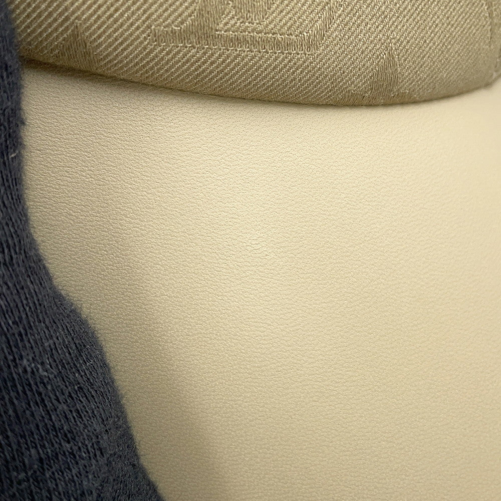 LOUIS VUITTON Cap LV First Size M KhakiM7127M Cotton100% Leather