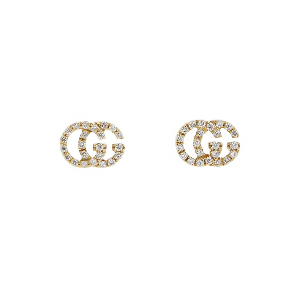 GUCCI Double G Earrings 18K Yellow Gold