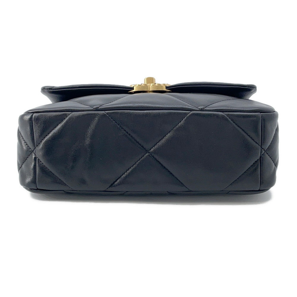 CHANEL CHANEL 19 Flap Bag BlackAS1160 Lambskin