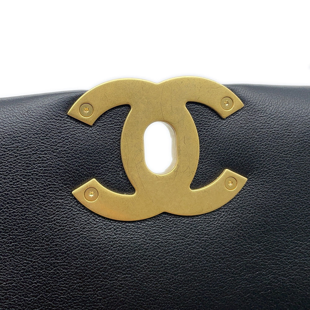 CHANEL CHANEL 19 Flap Bag BlackAS1160 Lambskin