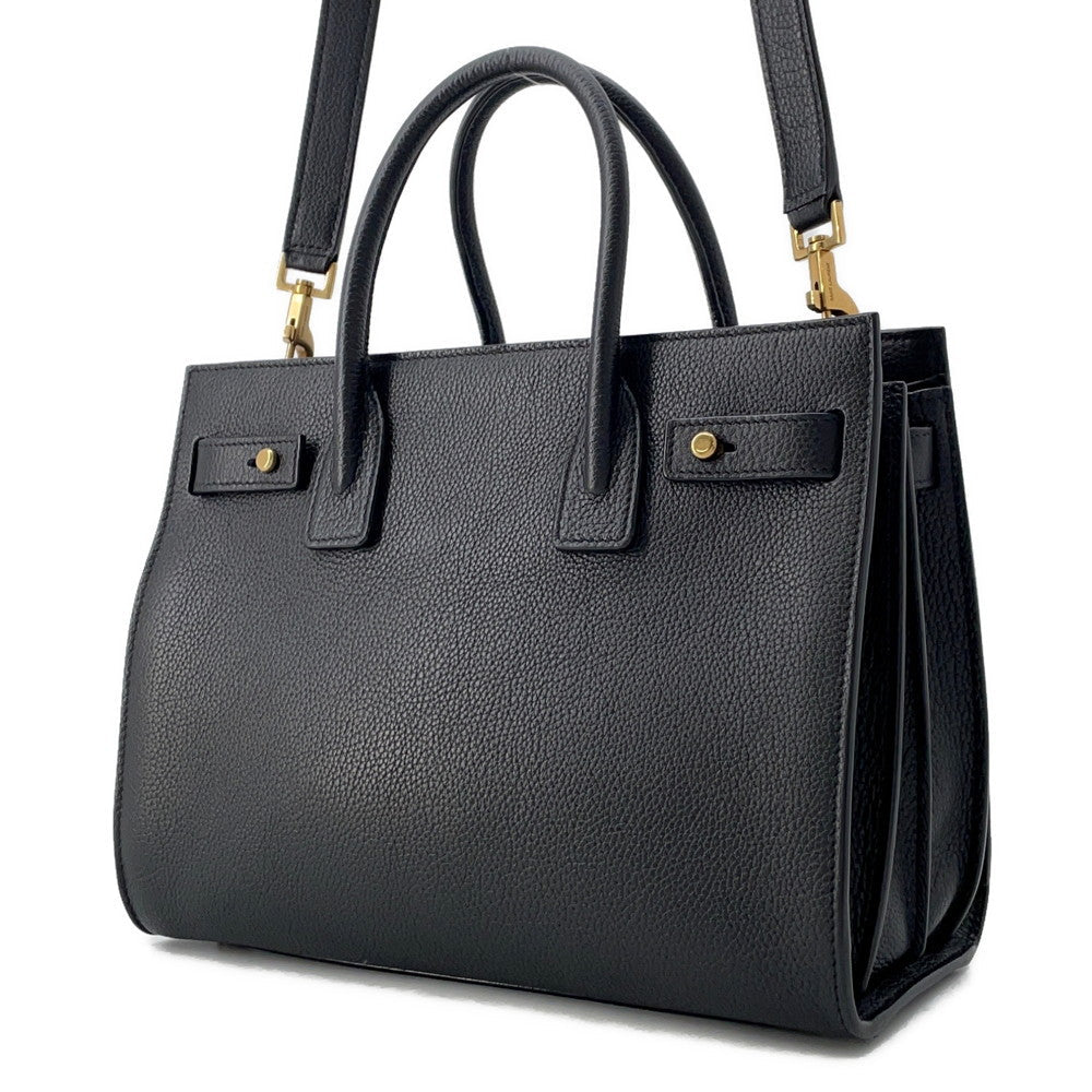 SAINT LAURENT PARIS Jour Black717448 Leather Size Baby