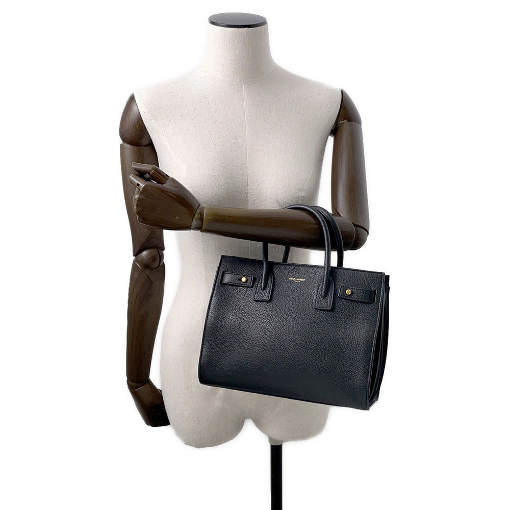 SAINT LAURENT PARIS Jour Black717448 Leather Size Baby