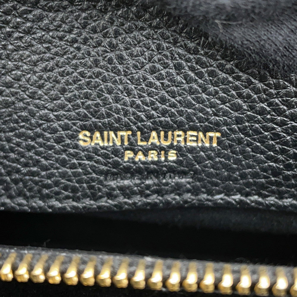 SAINT LAURENT PARIS Jour Black717448 Leather Size Baby