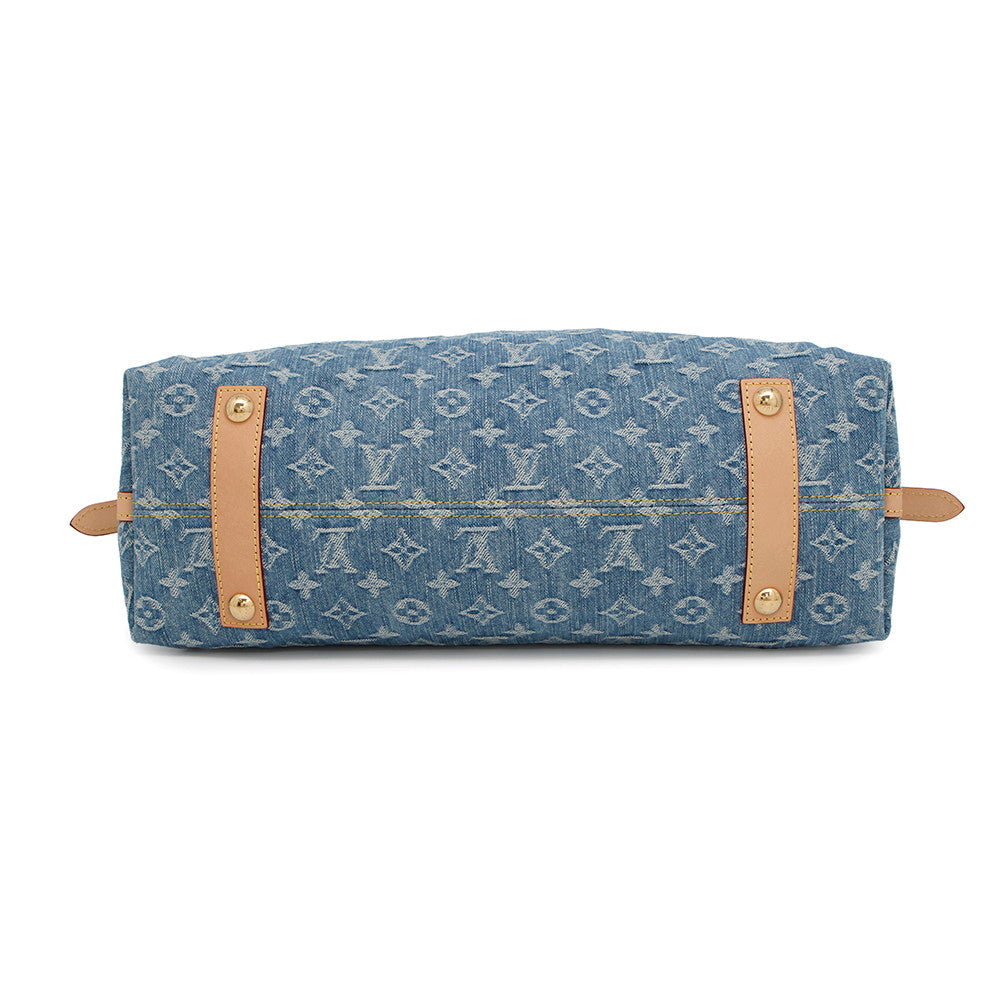 LOUIS VUITTON Carriol NM BlueM46855 Monogram Denim Size MM