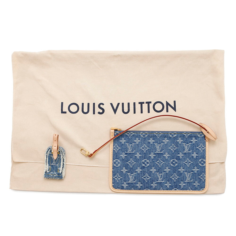 LOUIS VUITTON Carriol NM BlueM46855 Monogram Denim Size MM