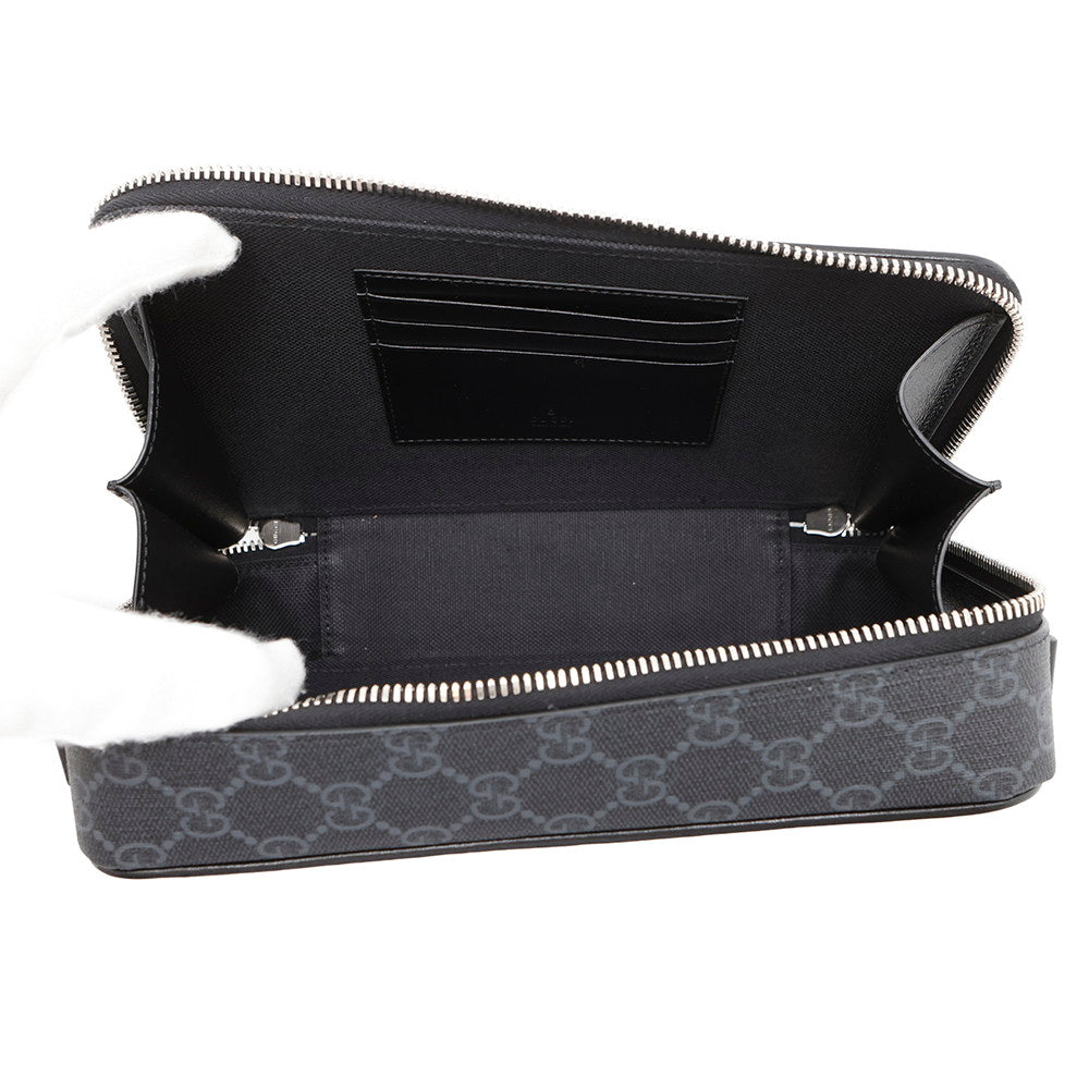 GUCCI GG Supreme SmallShoulder Bag Black792456 GG SupremeCanvas