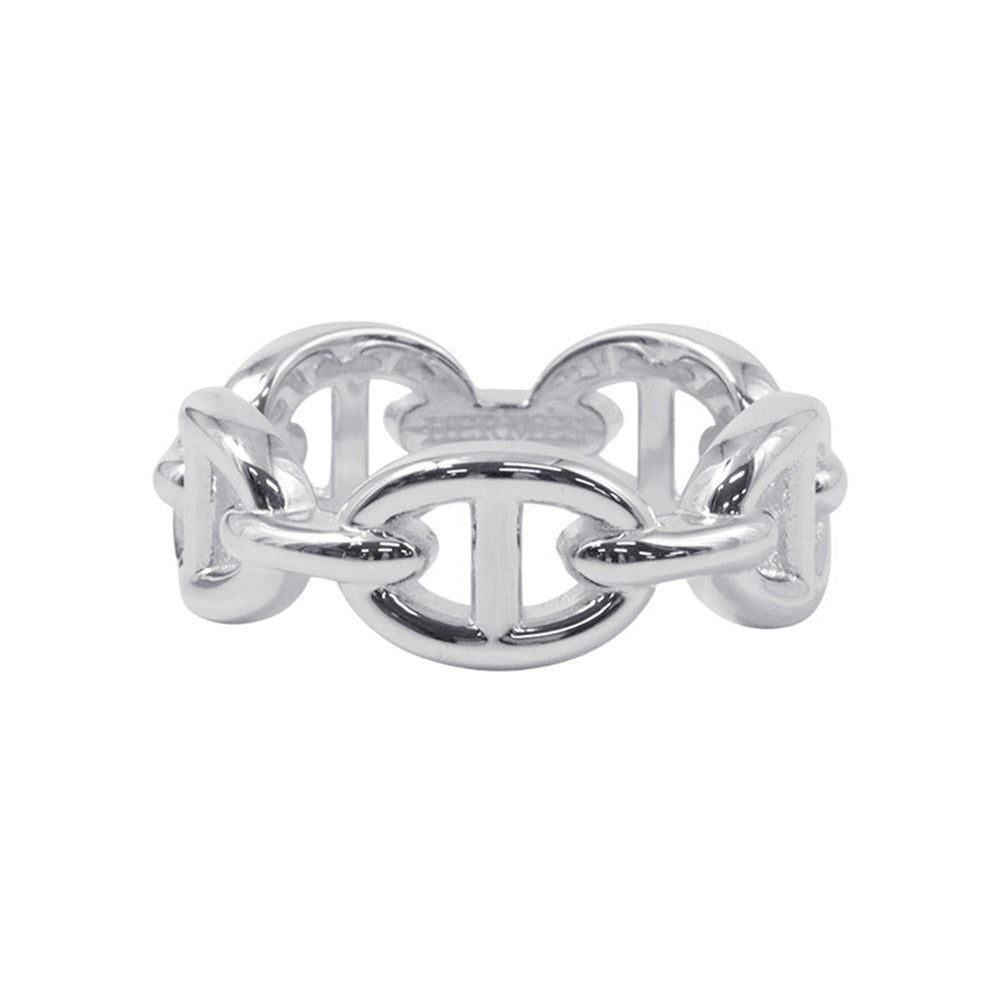 HERMES Chaine d'Ancre Anchene Ring Size PM/51/#11 SV925