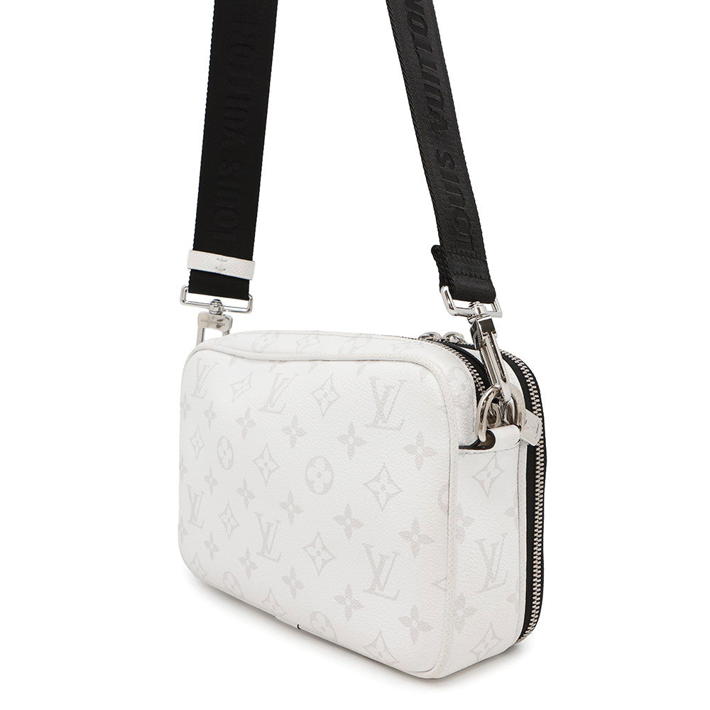 LOUIS VUITTON Alpha Messenger BlancM31069 Monogram Taiga Leather