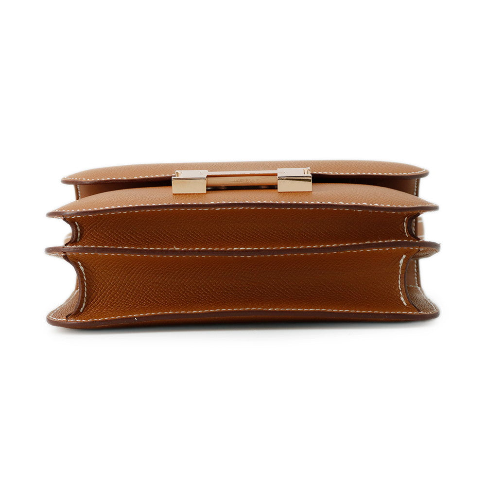 HERMES Constance3 Miroir Gold Epsom Size Mini