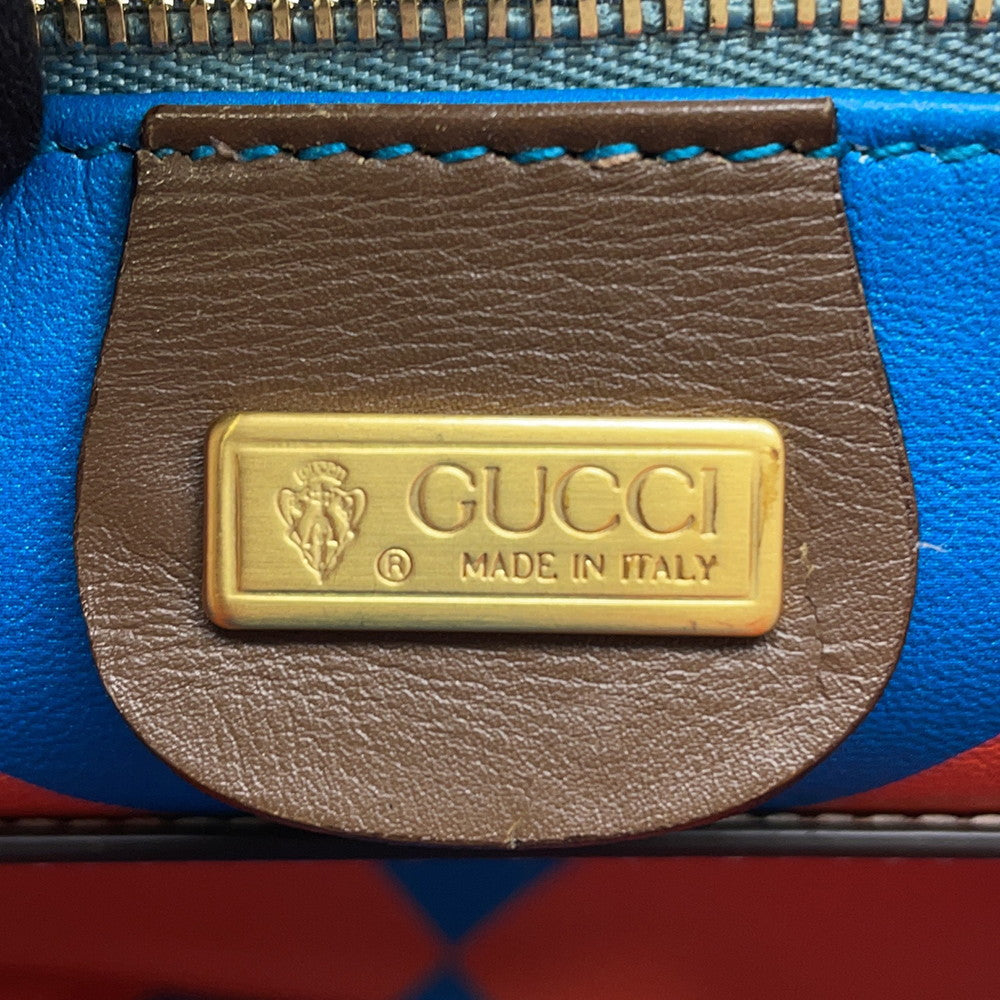 GUCCI Jackie Vintage Shoulder Bag Brown Suede leather