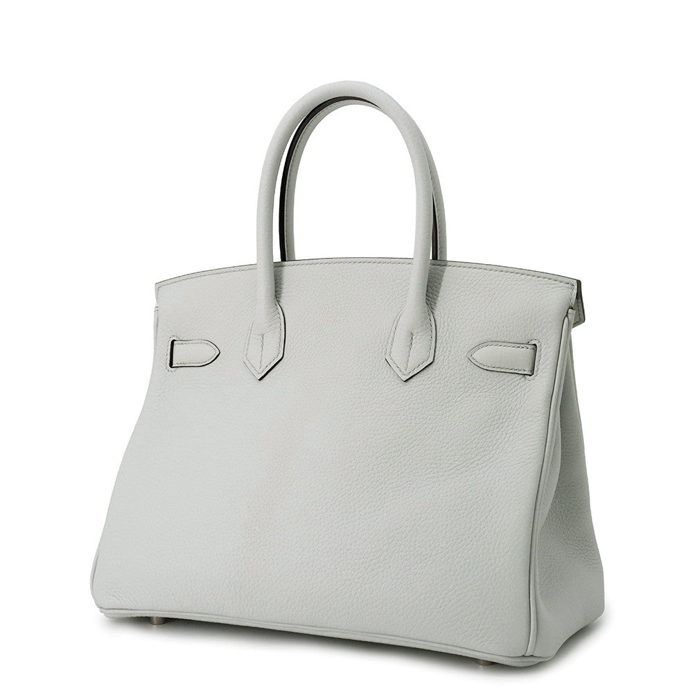 HERMES Birkin Blue Pale Taurillon Clemence Size 30